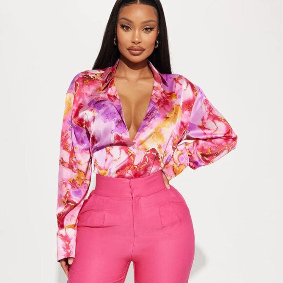 Buttoned Down Pink Dress Shirt - Picture 1 of 2